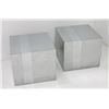 Image 1 : Pair Cityscape Style Metal Cube Tables