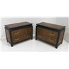 Image 1 : Pair of Mid-Century burl small chests