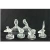 Image 1 : 6 Lalique glass bird place holders