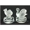 Image 4 : 6 Lalique glass bird place holders