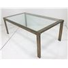 Image 1 : Mastercraft patinated brass dining table