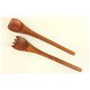 Image 3 : Danish modern salad bowl, tongs & 6 bowls