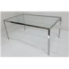 Image 5 : Milo Baughman glass top chrome table
