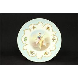 Hand painted French porcelain charger