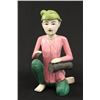 Image 2 : 3 carved wood & painted Balinese musicians