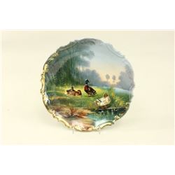 Hand painted porcelain charger