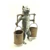 Image 2 : Cold Patinated Bronze Cat with Buckets