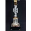 Image 5 : Pair brass & crystal "Palm Tree" lamps
