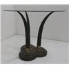 Image 2 : Horn base glass top center round table