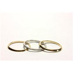 Platinum Tiffany & Co. ring & 2 14k gold rings