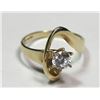 Image 2 : 14k gold ring with cubic zirconia