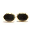 Image 2 : 14k & onyx oval cufflinks & studs