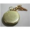 Image 5 : Howard Open Face Gold Filled Pocket Watch & Chain