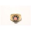 Image 1 : 14k Yellow Gold Ring With Diamonds and Conch Pearl