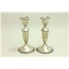 Image 2 : 4 Weighted Sterling Silver Candle Sticks