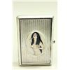 Image 2 : Silver Cigarette Case With Nude Plaque