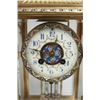 Image 8 : French bronze & crystal enameled 3 piece clock set