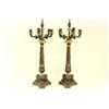 Image 2 : Pair of bronze candelabra mounted as lamps