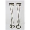 Image 2 : Pair of Directoire style metal planter stands