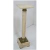 Image 2 : Marble, bronze & onyx pedestal