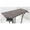 Image 2 : Art Deco style metal console with marble top