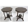 Image 2 : Pair of Victorian octagonal tables