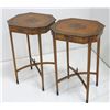 Image 2 : Pair of satinwood octagonal end tables