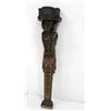 Image 1 : Pair of Figural Patinated Wood Columns