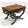 Image 2 : Carved wood curule form bench