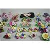 Image 3 : Porcelain & shell floral brooches & earrings