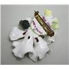 Image 6 : Porcelain & shell floral brooches & earrings