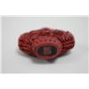 Image 7 : 5 Chinese carved Cinnabar snuff bottles