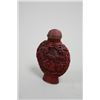 Image 8 : 5 Chinese carved Cinnabar snuff bottles