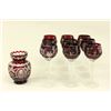 Image 1 : Set of Cut to Clear Cut Glass Wine Stems