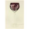 Image 6 : Set of Cut to Clear Cut Glass Wine Stems