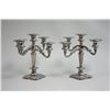 Image 1 : Pair of Silver Plated 5 arm Candelabra