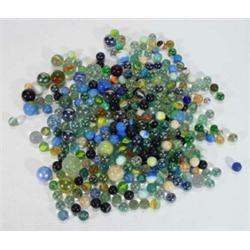 Large quantity of colourful glass marbles…