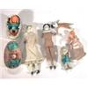 Selection of hand painted composite and doll's house dolls, hand painted dolls, etc…