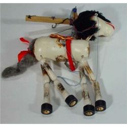 Hand painted Pelham horse puppet…