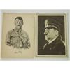 Two postcards showing close up Hitler portraits…