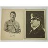 Image 1 : Two postcards showing close up Hitler portraits…