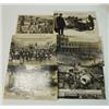 World War II postcard showing Mussolini execution and five other large postcards…