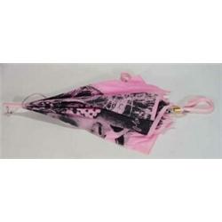 Pink Madonna umbrella with swan handle…