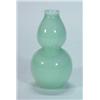 Image 1 : Chinese green Celadon double gourd vase with floral decoration and four figure character mark to…