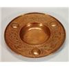 Image 1 : Arts and Crafts style circular copper dish with stylised ropetwist decoration, 26cm diameter…