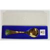 Image 1 : Boxed George Jensen Continental sterling silver commemorative spoon, 1975…