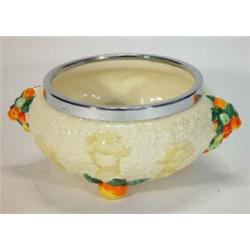 Clarice Cliff hand painted 'Celtic Harvest' patterned bowl, marks to base, 20cm diameter…