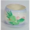 Image 1 : Hand painted floral Clarice Cliff pot, marks to base, 6cm high…