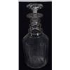 Image 1 : Victorian cut glass decanter with three annulated neck rings, 27cm high…