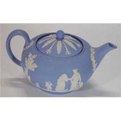 Wedgwood Jasperware Lyons Tea Division Jubilee teapot commemorating 60 years 1904-1964, 13cm high…